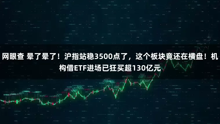 网眼查 晕了晕了！沪指站稳3500点了，这个板块竟还在横盘！机构借ETF进场已狂买超130亿元